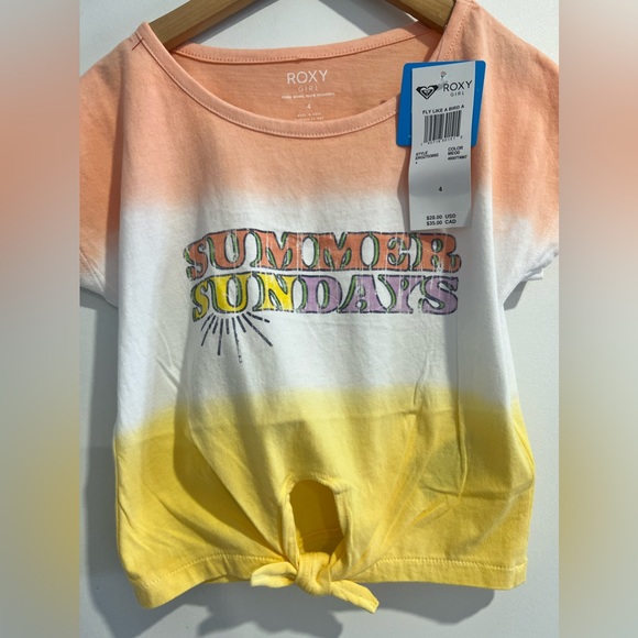 Roxy Toddler size 4 Ombré Summer Sundays T- Shirt NWT - Picture 4 of 6